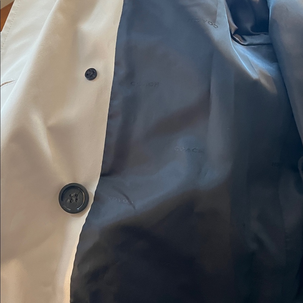 Coach | Solid short trench coat | Porcelain | Size S - Picture 11 of 15